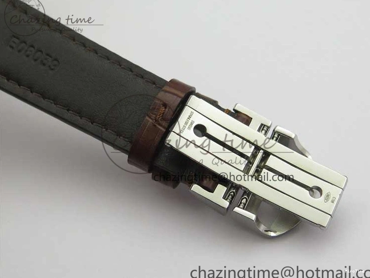 MIROTIME 0413 Original Portuguese IW358304 ZF 1:1 Best Edition SS White Dial RG Markers on Leather Strap A 7077